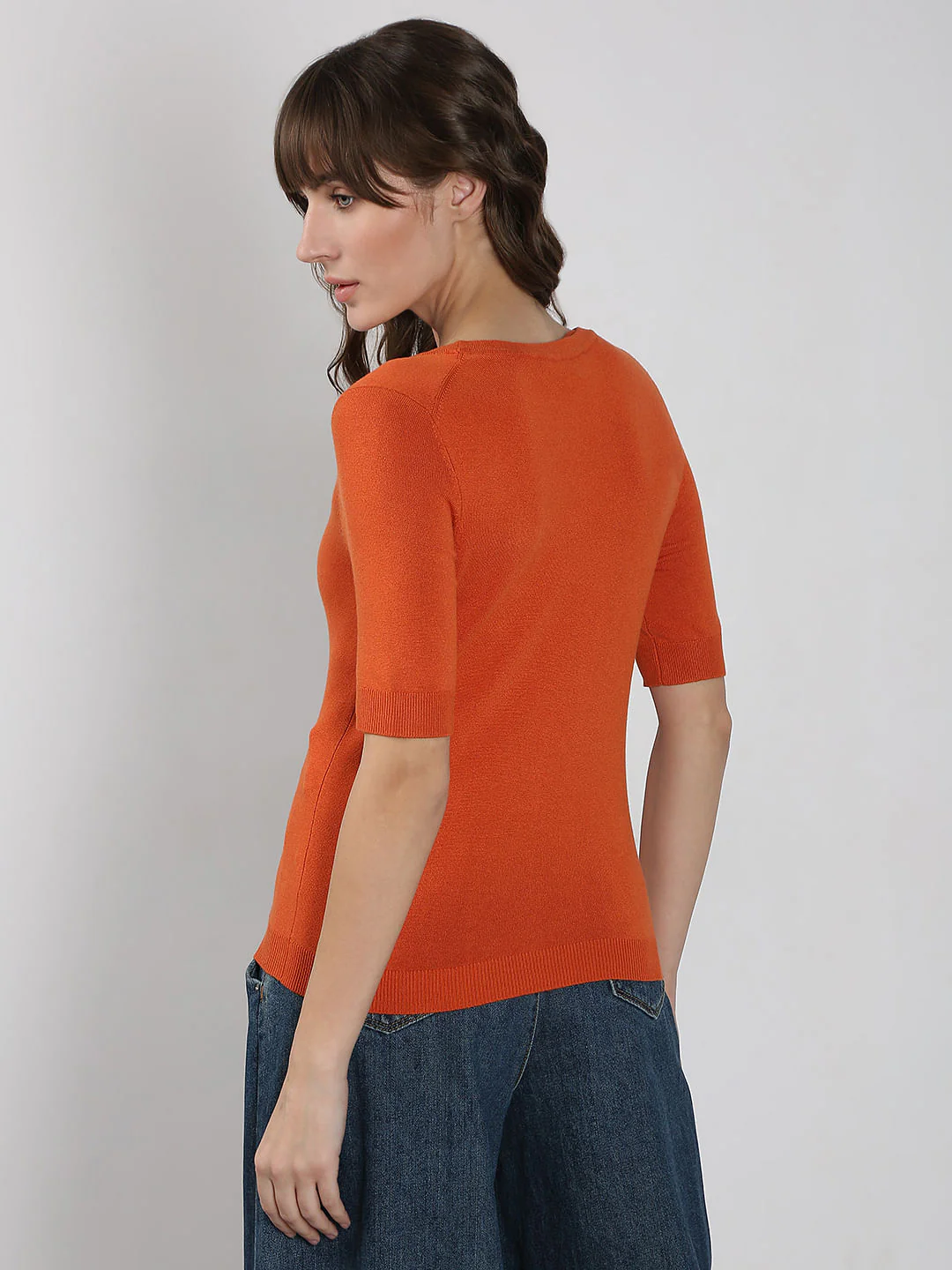 Rust Knitted Top - Image 4