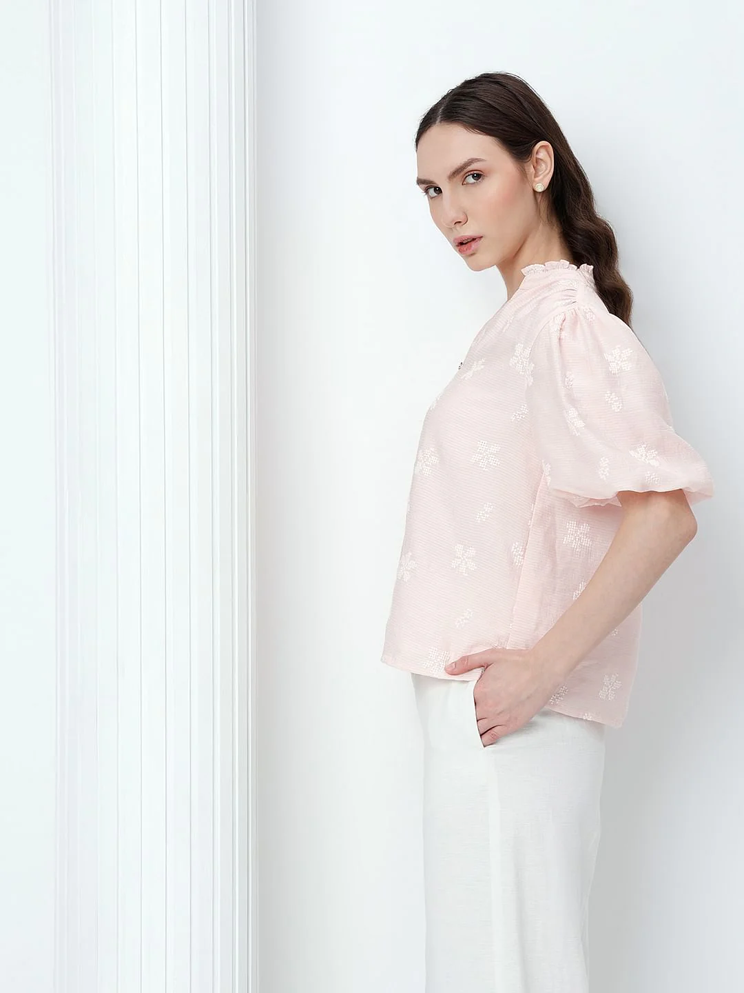 Pink Embroidered Top - Image 3