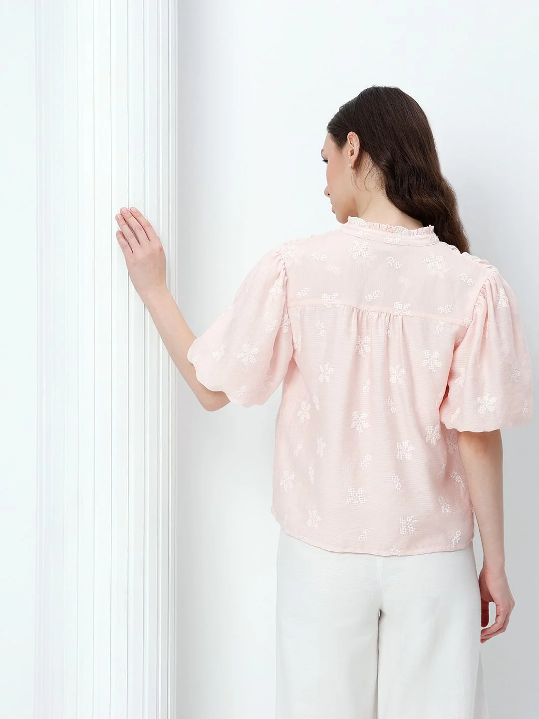 Pink Embroidered Top - Image 4
