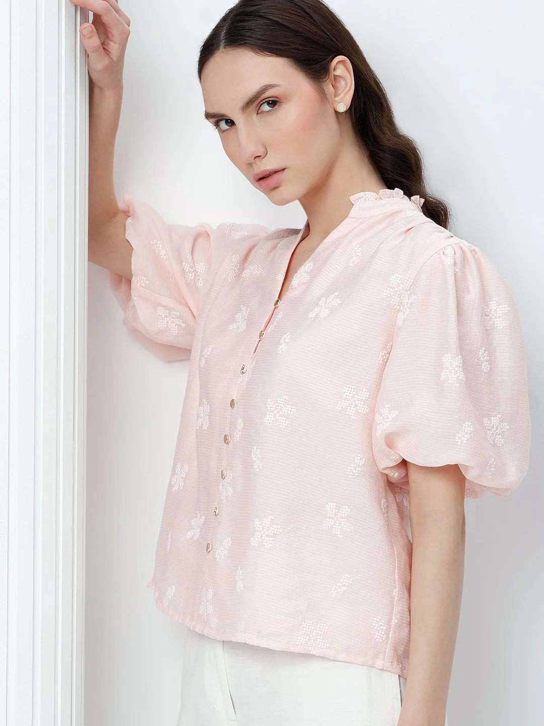 Pink Embroidered Top - Image 6