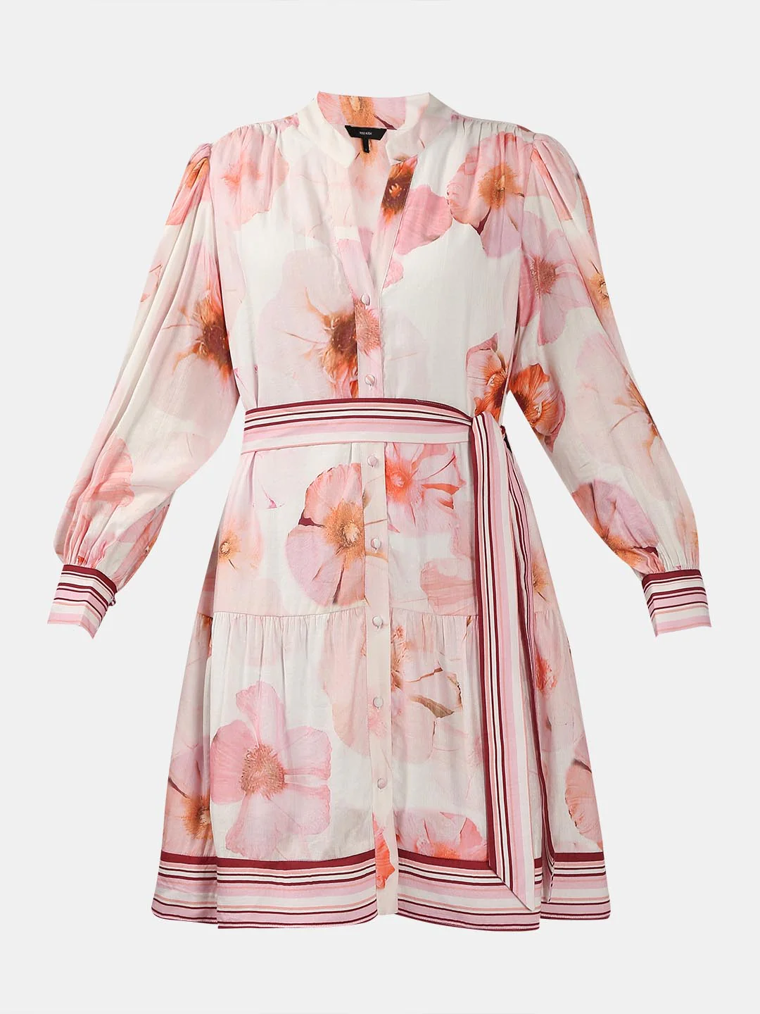 Vero Moda White Floral Print Shirt Dress - Image 7