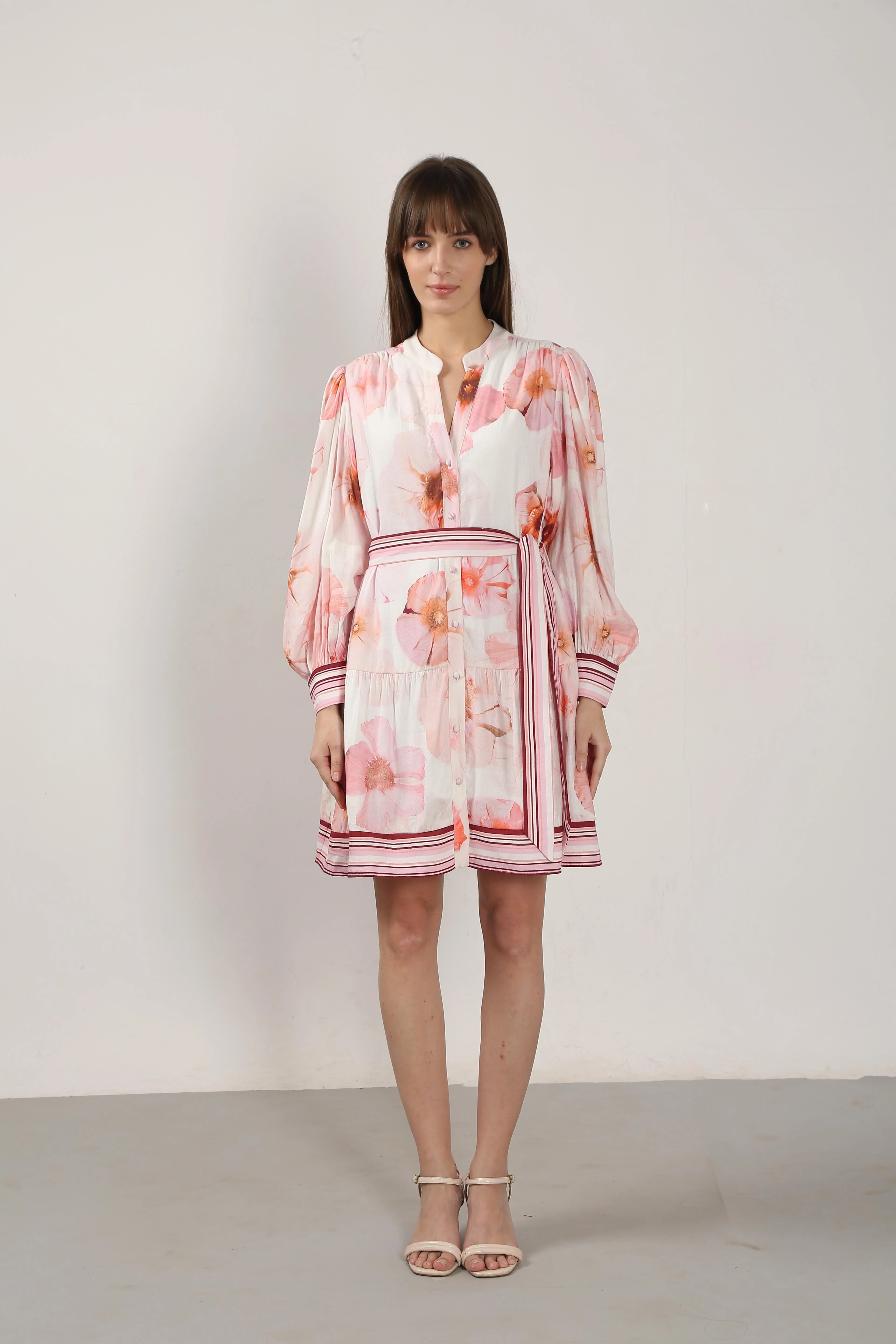 Vero Moda White Floral Print Shirt Dress - Image 9