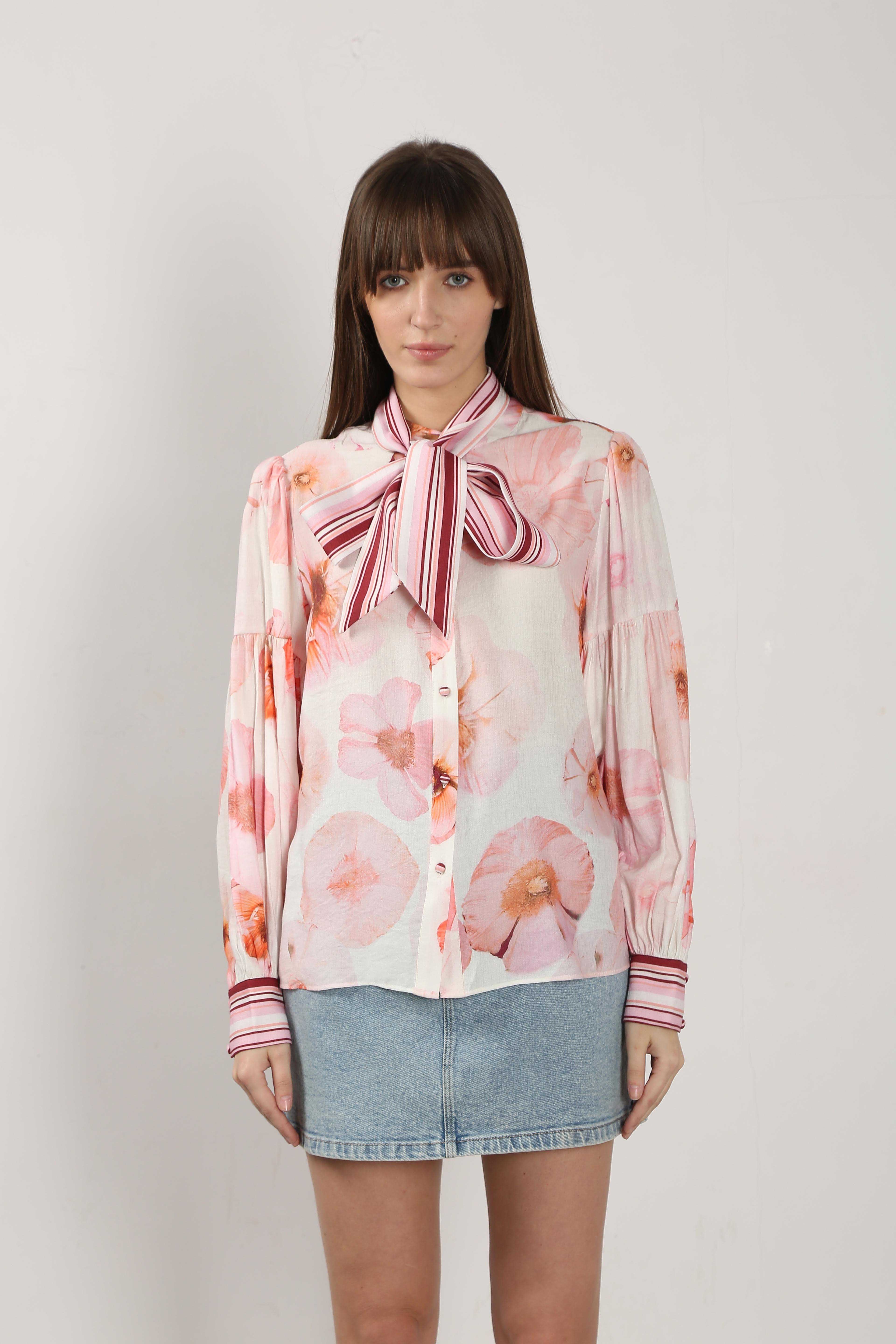 Vero Moda White Floral Print Shirt - Image 9