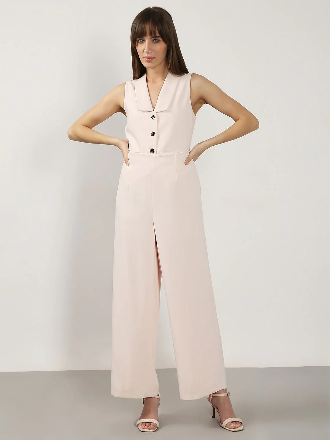 Cream Pink Co-Ord Set Pants - Image 5