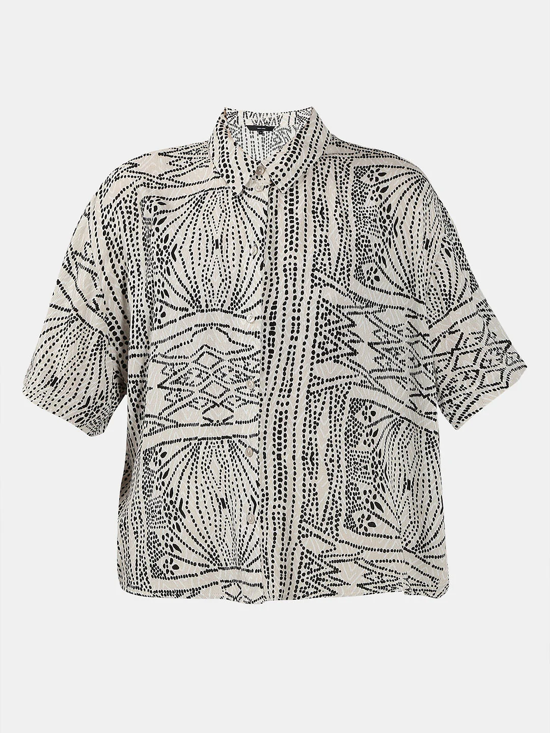 Beige Printed Shirt - Image 7