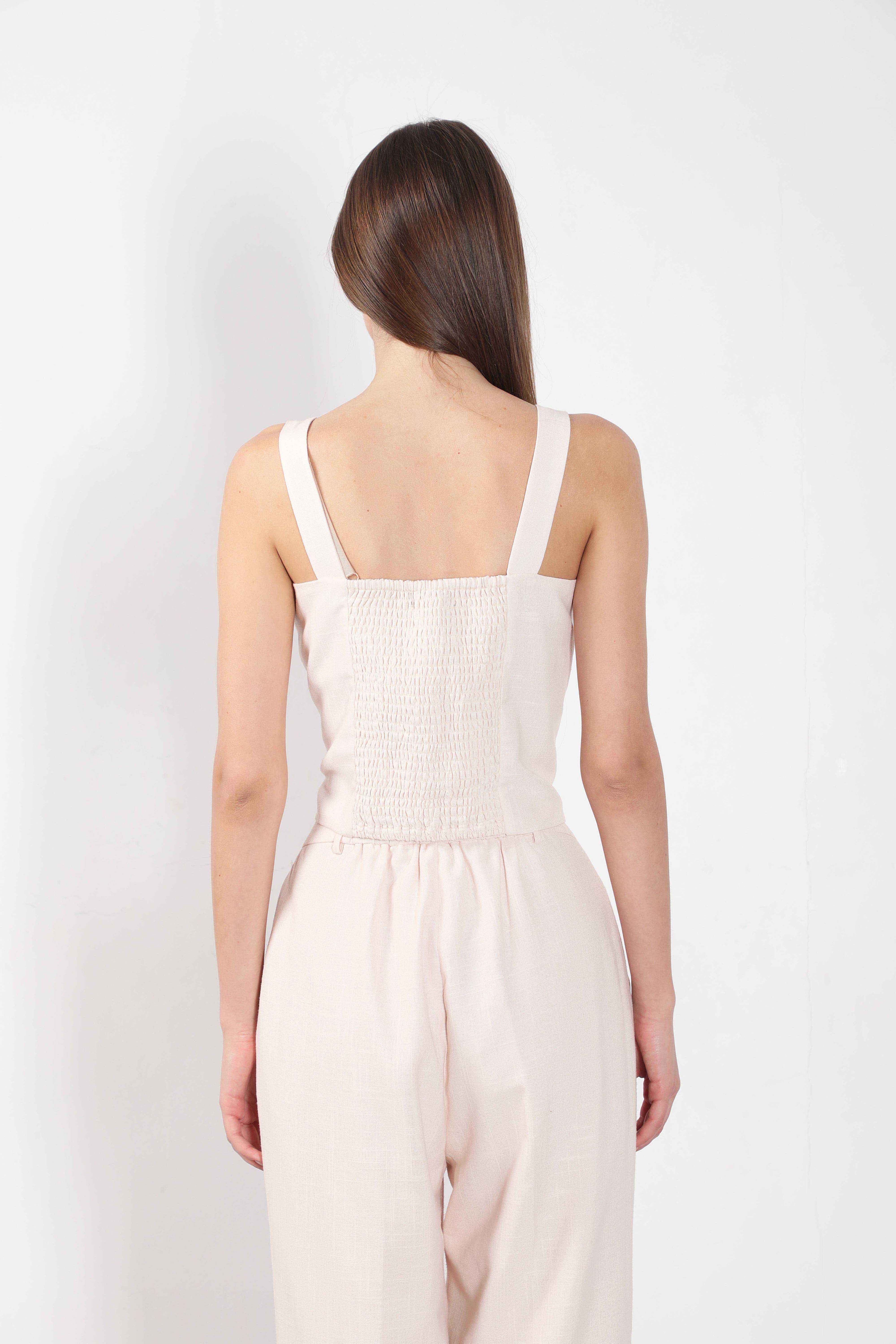 Vero Moda Cream Waistcoat - Image 10