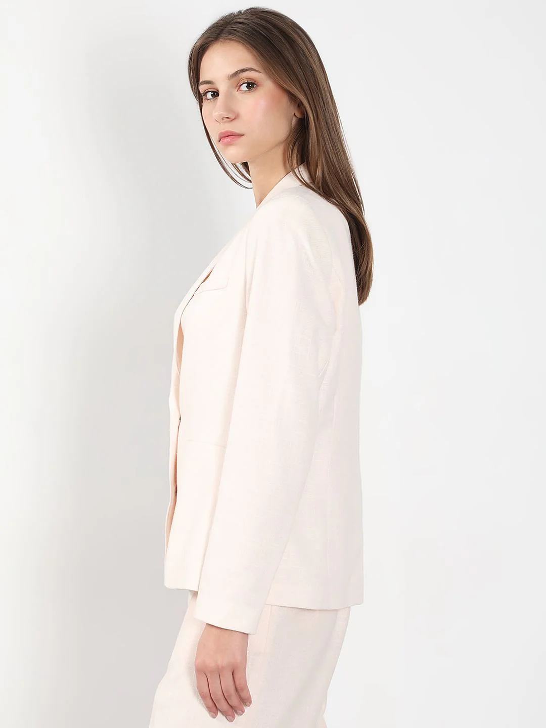 Light Pink Tailored Blazer - Image 3