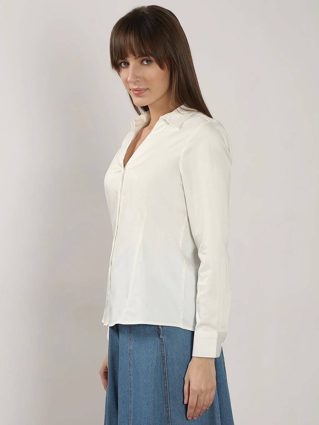 White Formal Shirt - Image 3