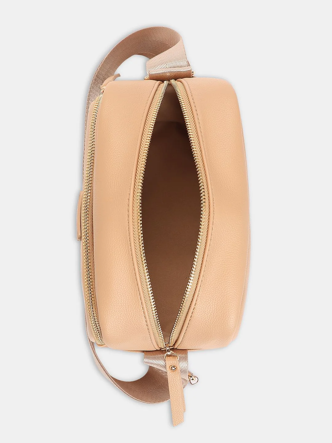 Tan Rectangular Sling Bag - Image 4