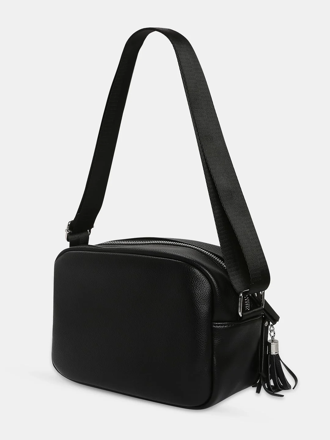 Black Rectangular Sling Bag - Image 3