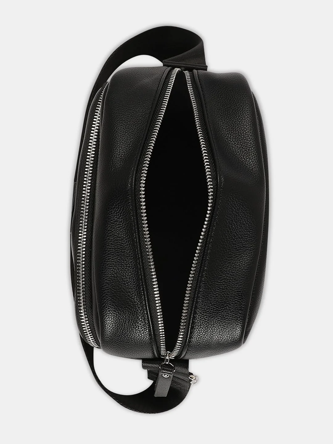 Black Rectangular Sling Bag - Image 4