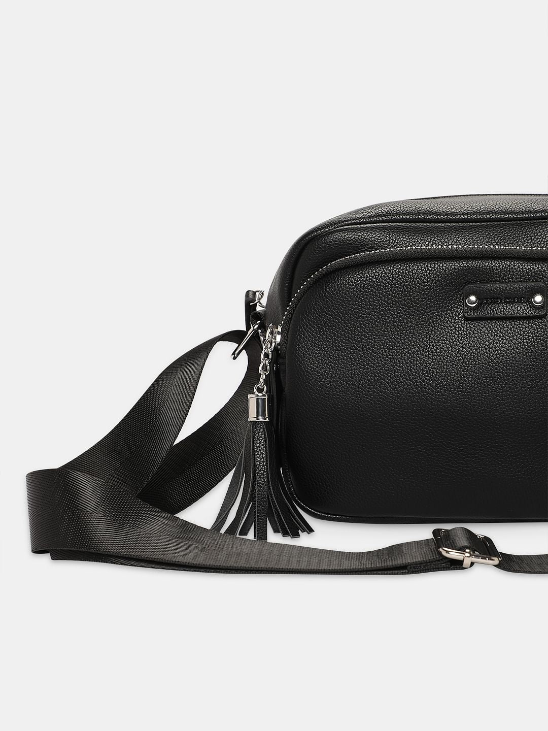 Black Rectangular Sling Bag - Image 5