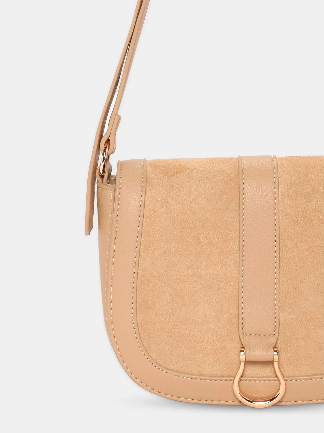 Tan U-Shaped Sling Bag - Image 4