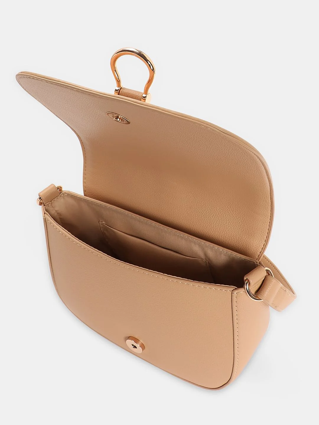 Tan U-Shaped Sling Bag - Image 5