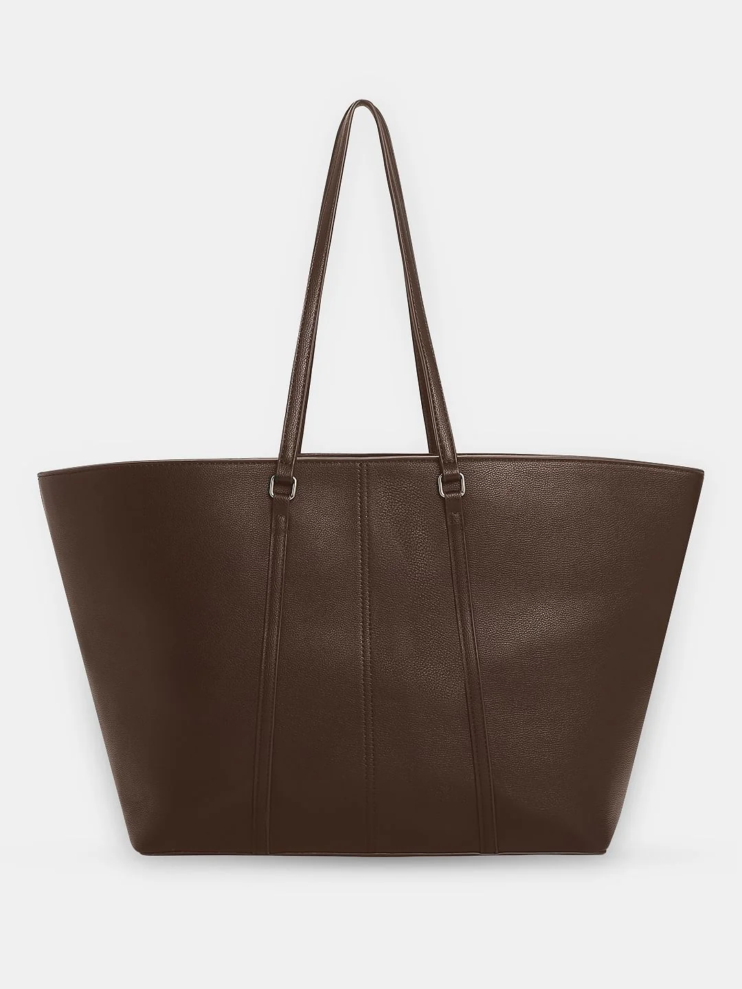Chocolate Brown Tote Bag - Image 2