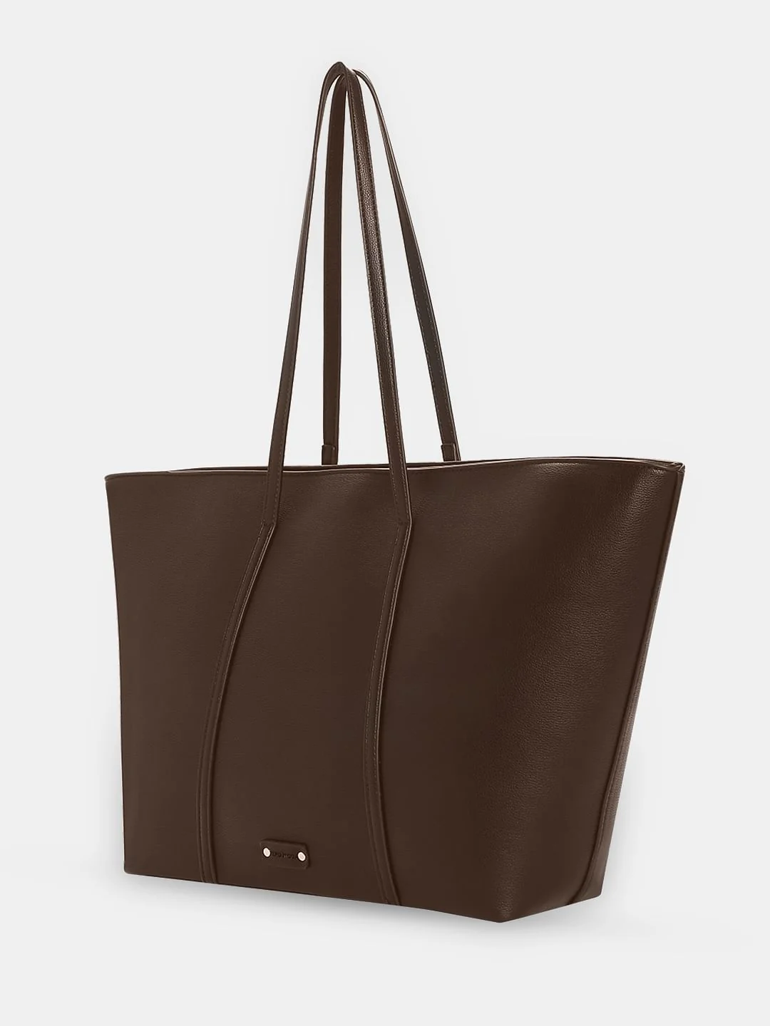 Chocolate Brown Tote Bag - Image 3