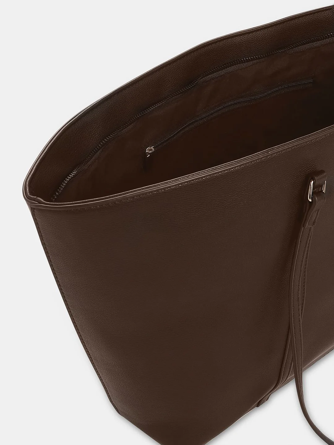 Chocolate Brown Tote Bag - Image 4