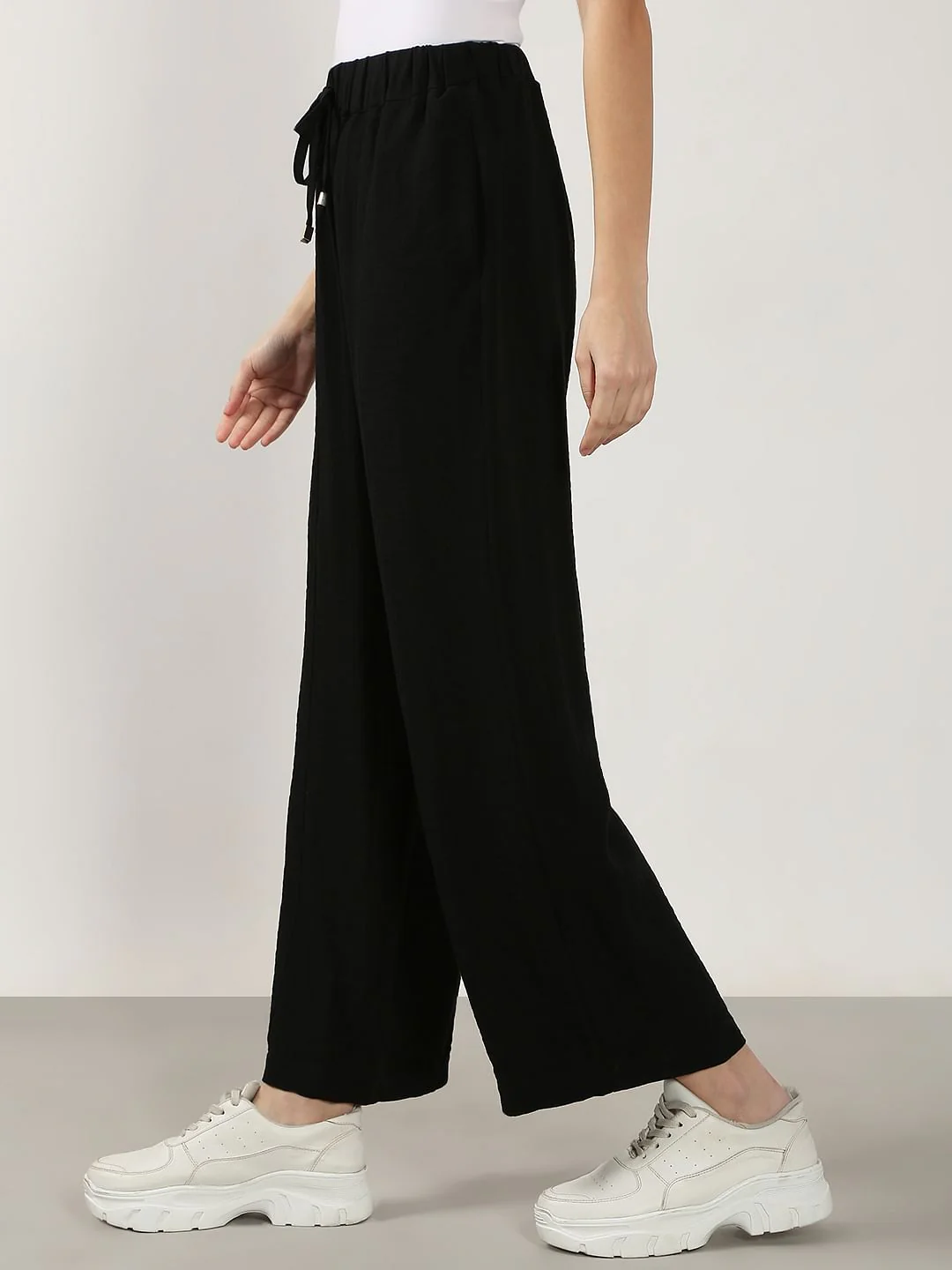 Black High Rise Pants - Image 3