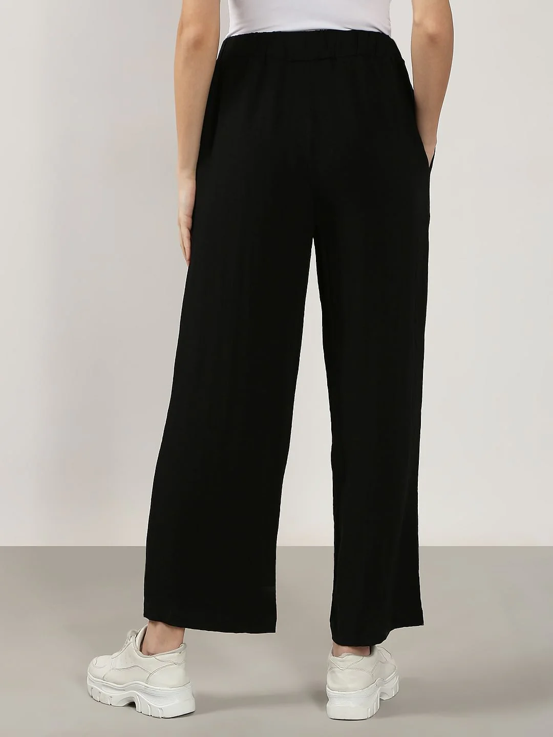 Black High Rise Pants - Image 4