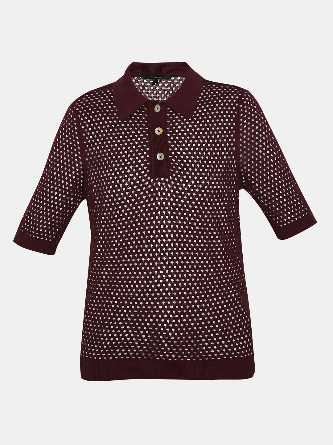 Dark Red Knitted Top - Image 7