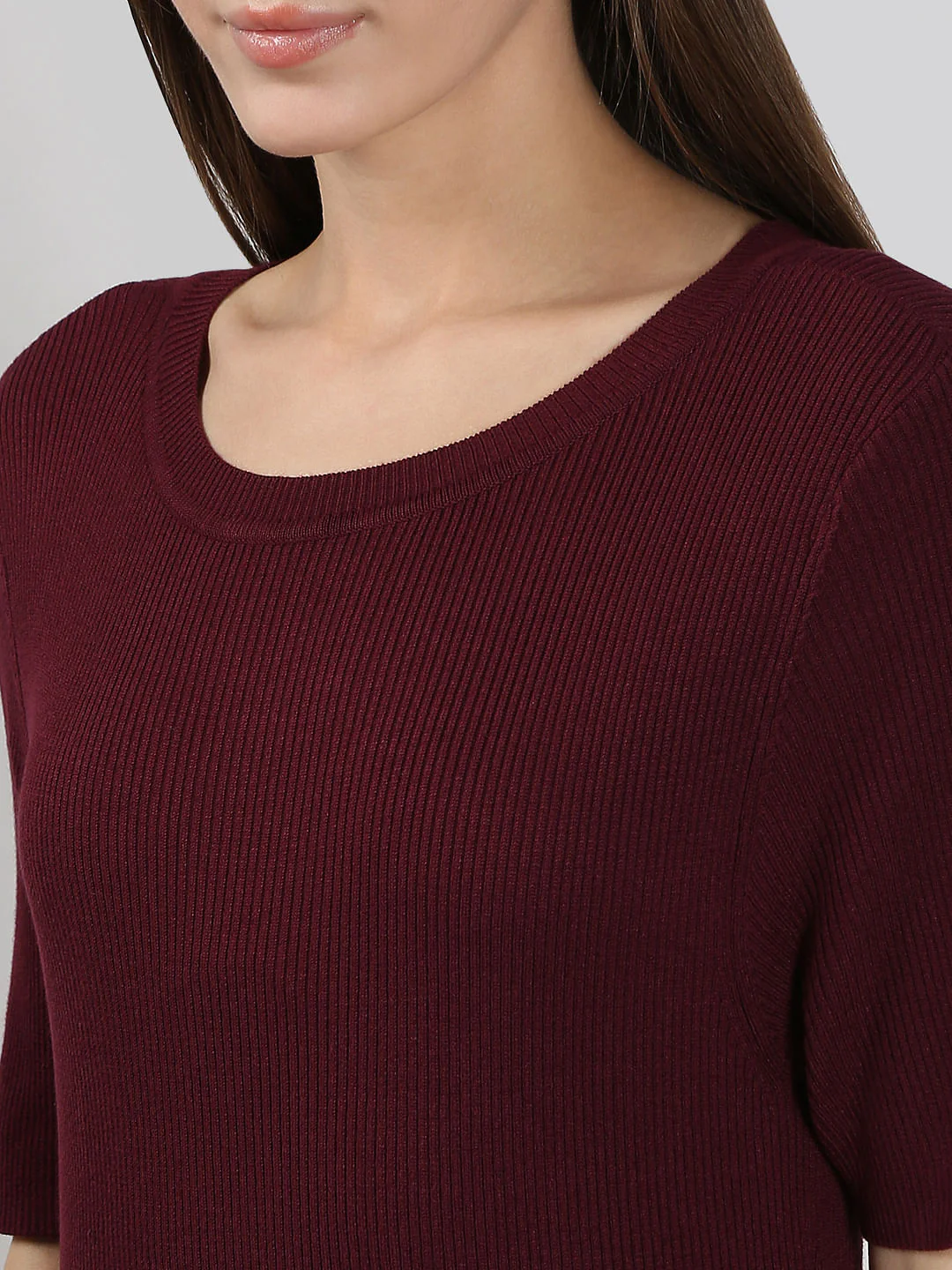 Burgundy Bodycon Dress - Image 6