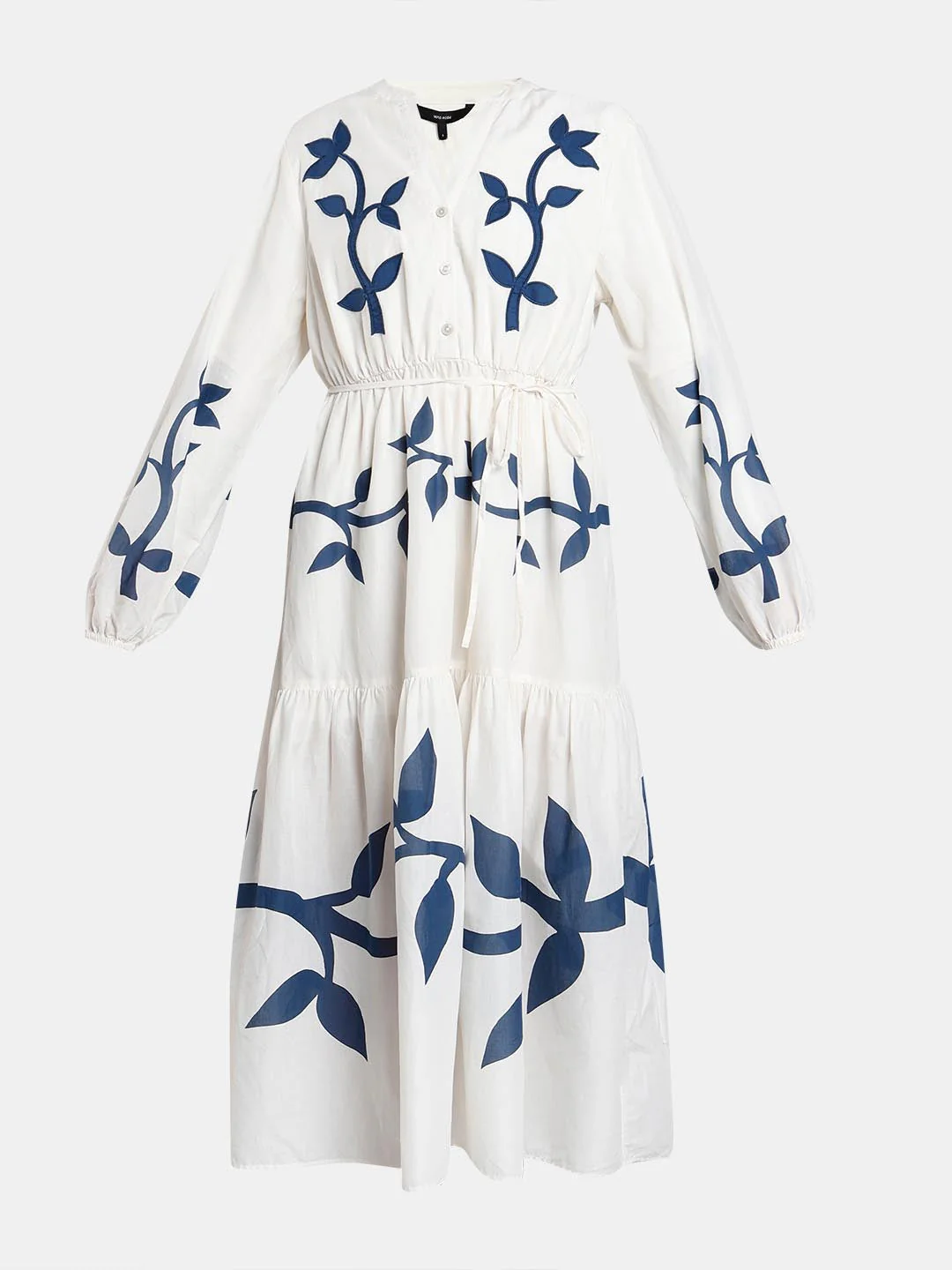 Vero Moda off-White Floral Cotton Midi Dress - Image 7
