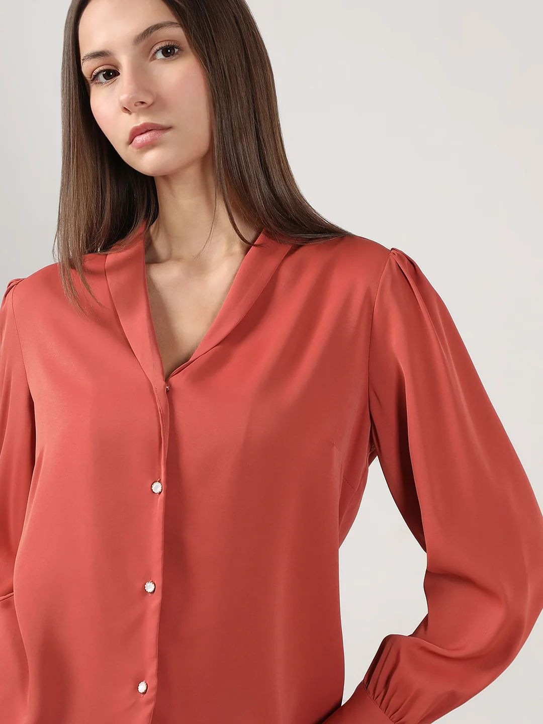 Orange Full Sleeves Shirt - Image 6