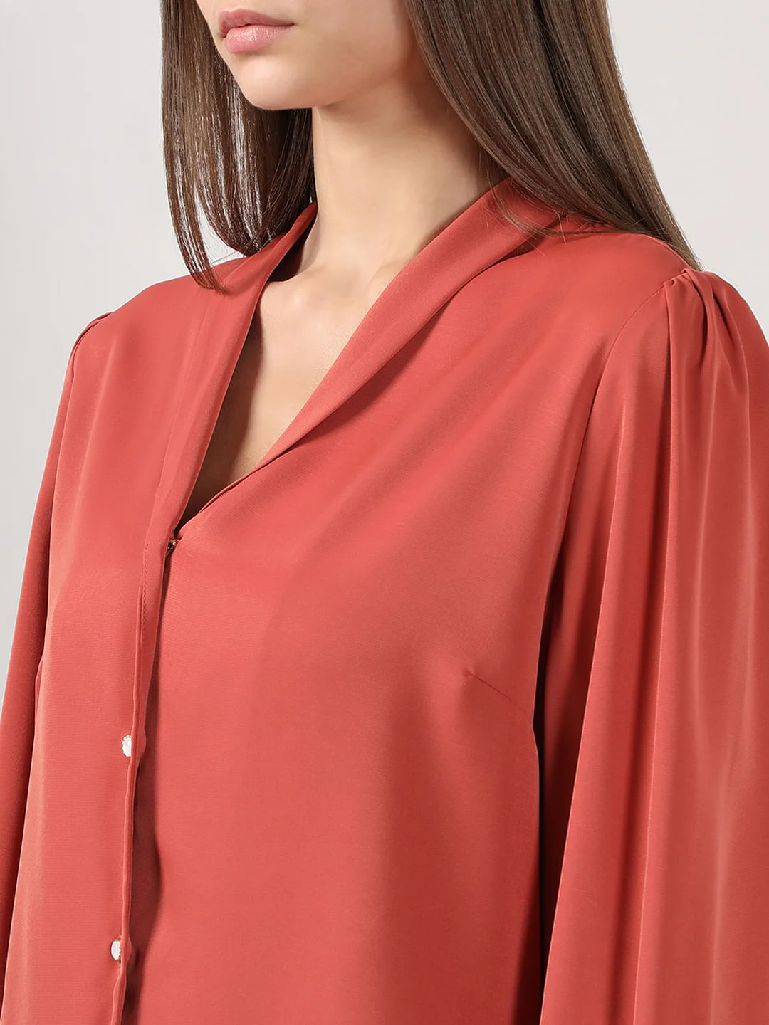 Orange Full Sleeves Shirt - Image 8