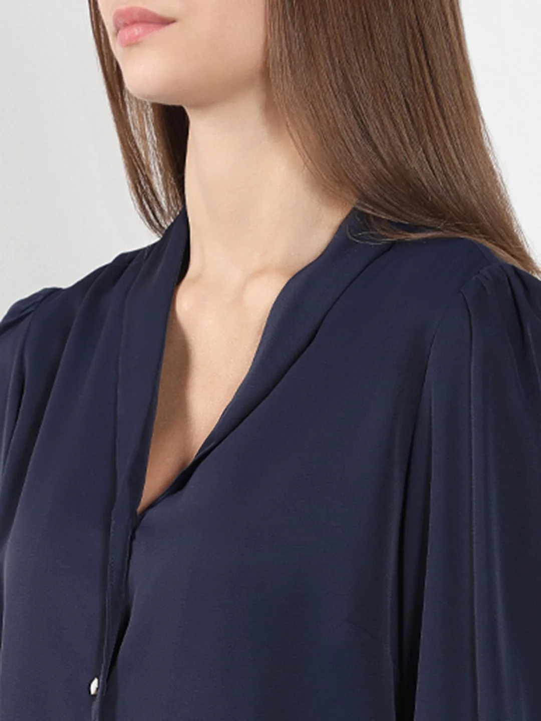 Navy Blue Full Sleeves Shirt - Image 8
