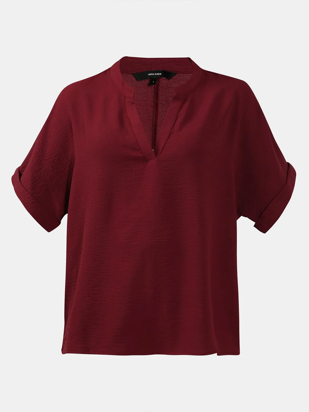 Maroon V Neck Top - Image 7