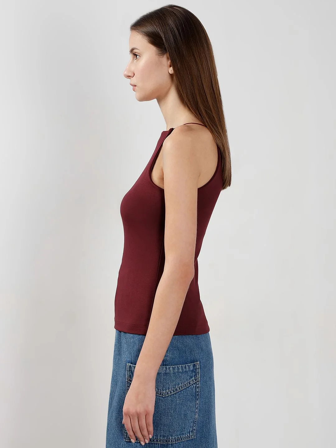 Maroon Fitted Top - Image 3