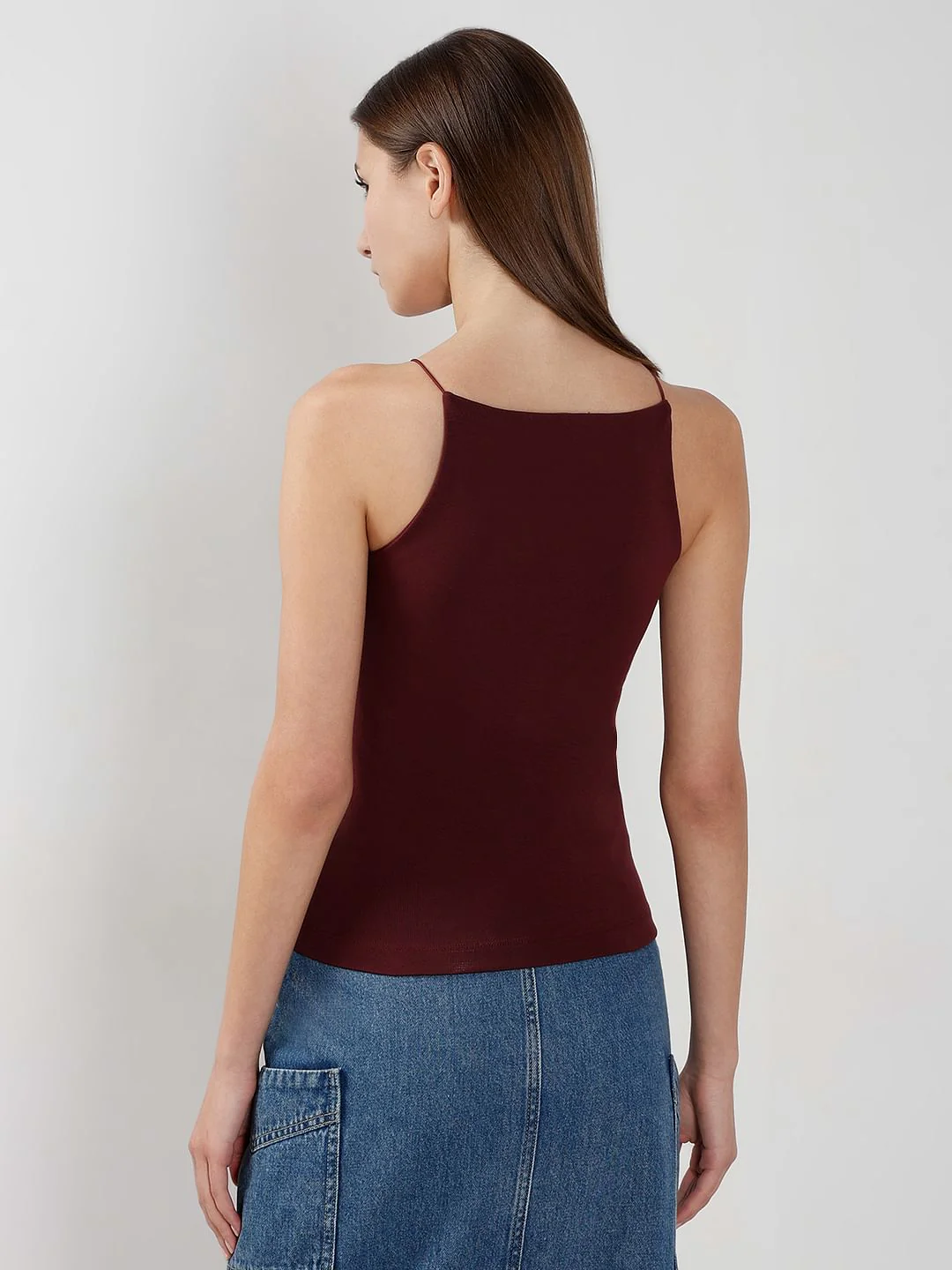 Maroon Fitted Top - Image 4