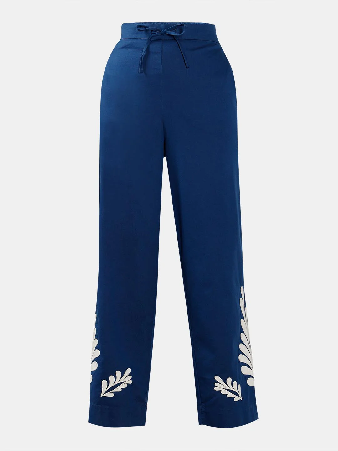 Vero Moda Dark Blue Printed High Rise Pants - Image 7