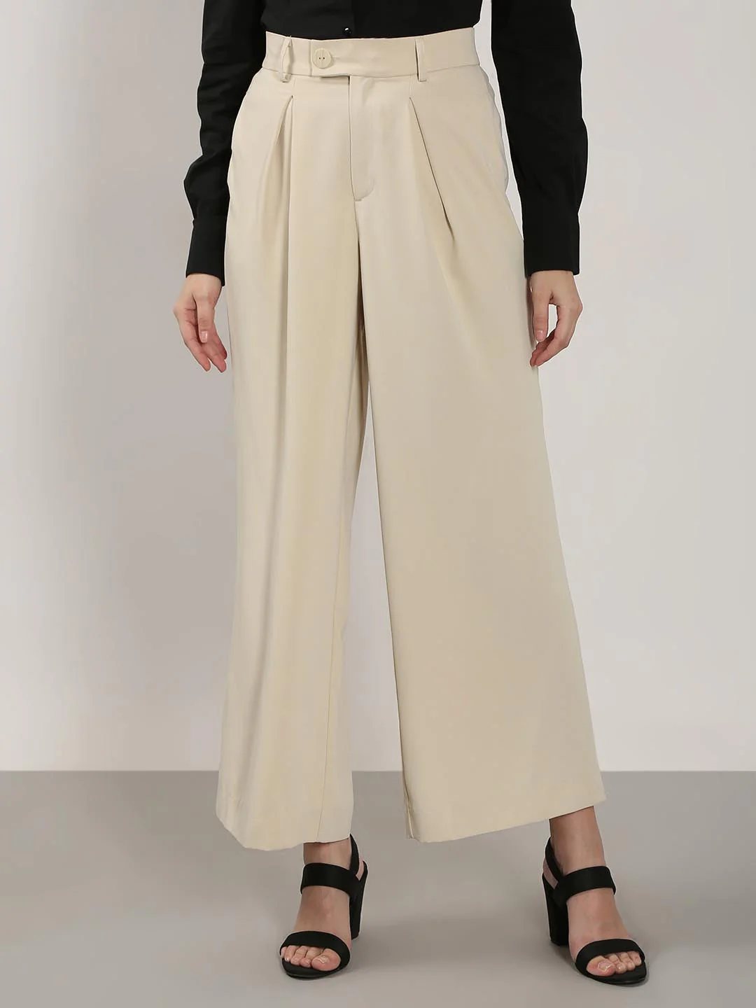 Vero Moda Beige High Rise Pants - Image 2