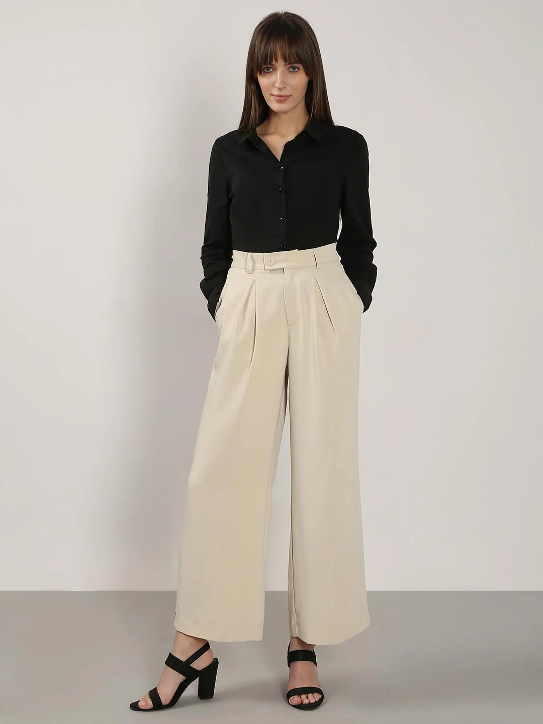 Vero Moda Beige High Rise Pants - Image 5