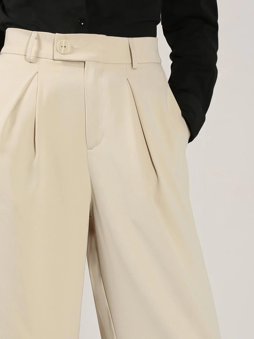Vero Moda Beige High Rise Pants - Image 6