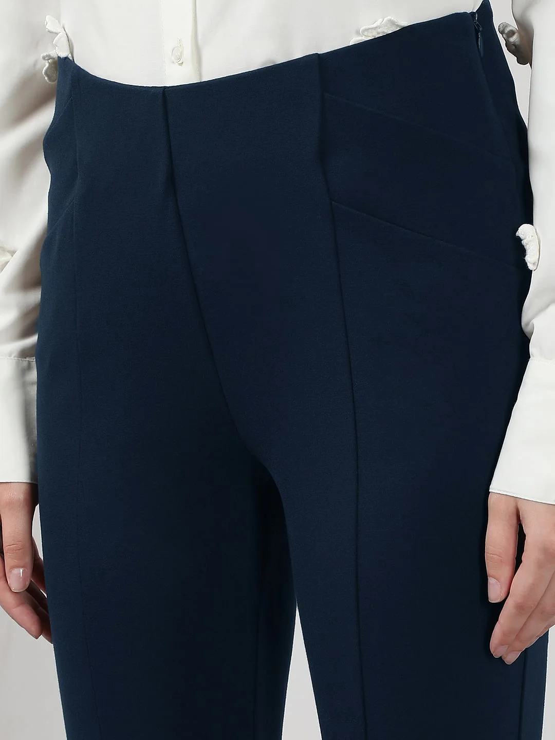 Navy Blue High Rise Fitted Jeggings - Image 8