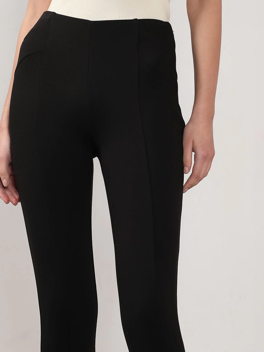 Black High Rise Skinny Jeggings - Image 6