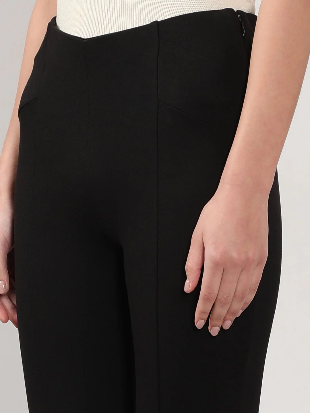 Black High Rise Skinny Jeggings - Image 8