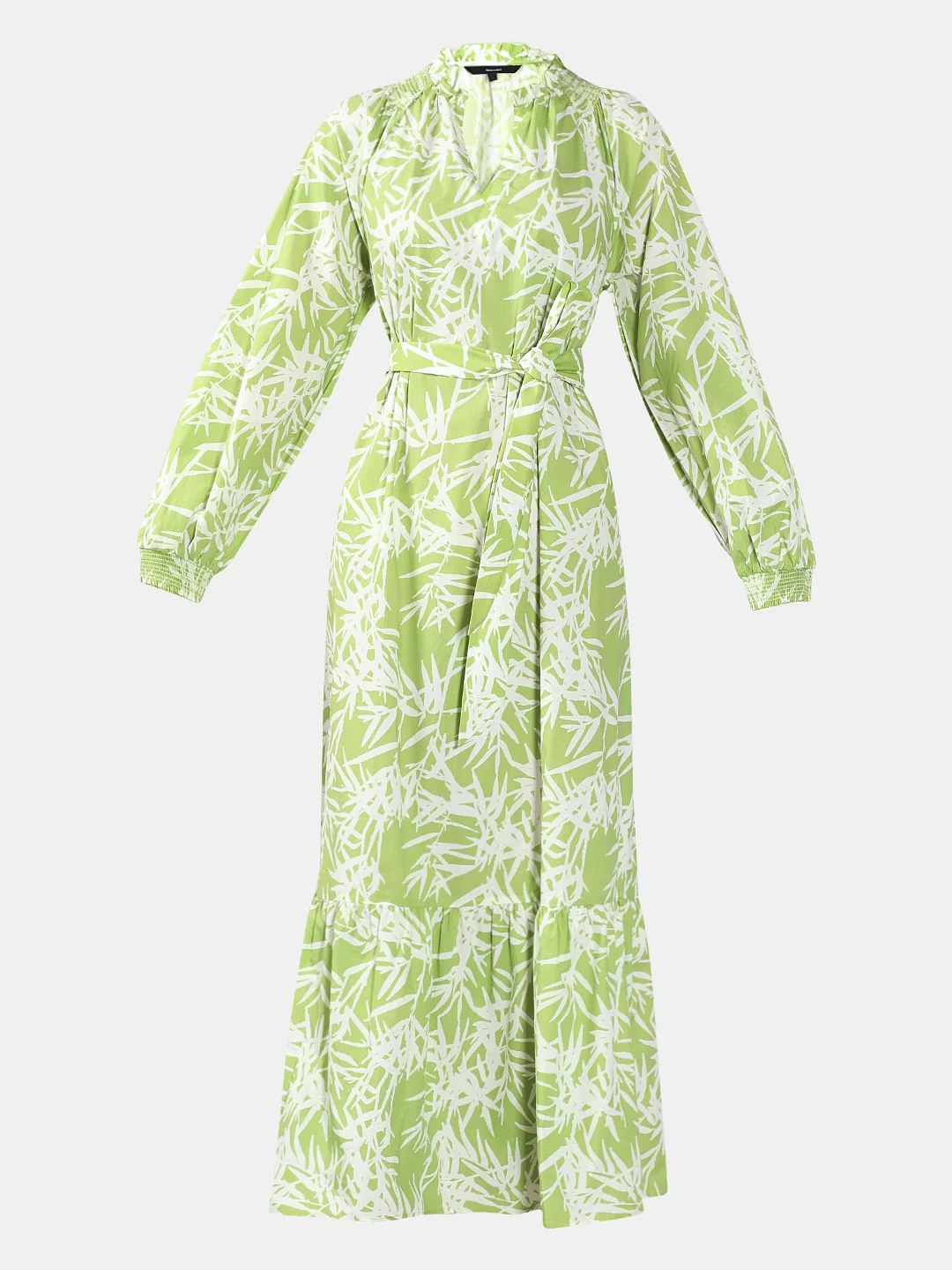 Green Printed Maxi Dress - Image 7
