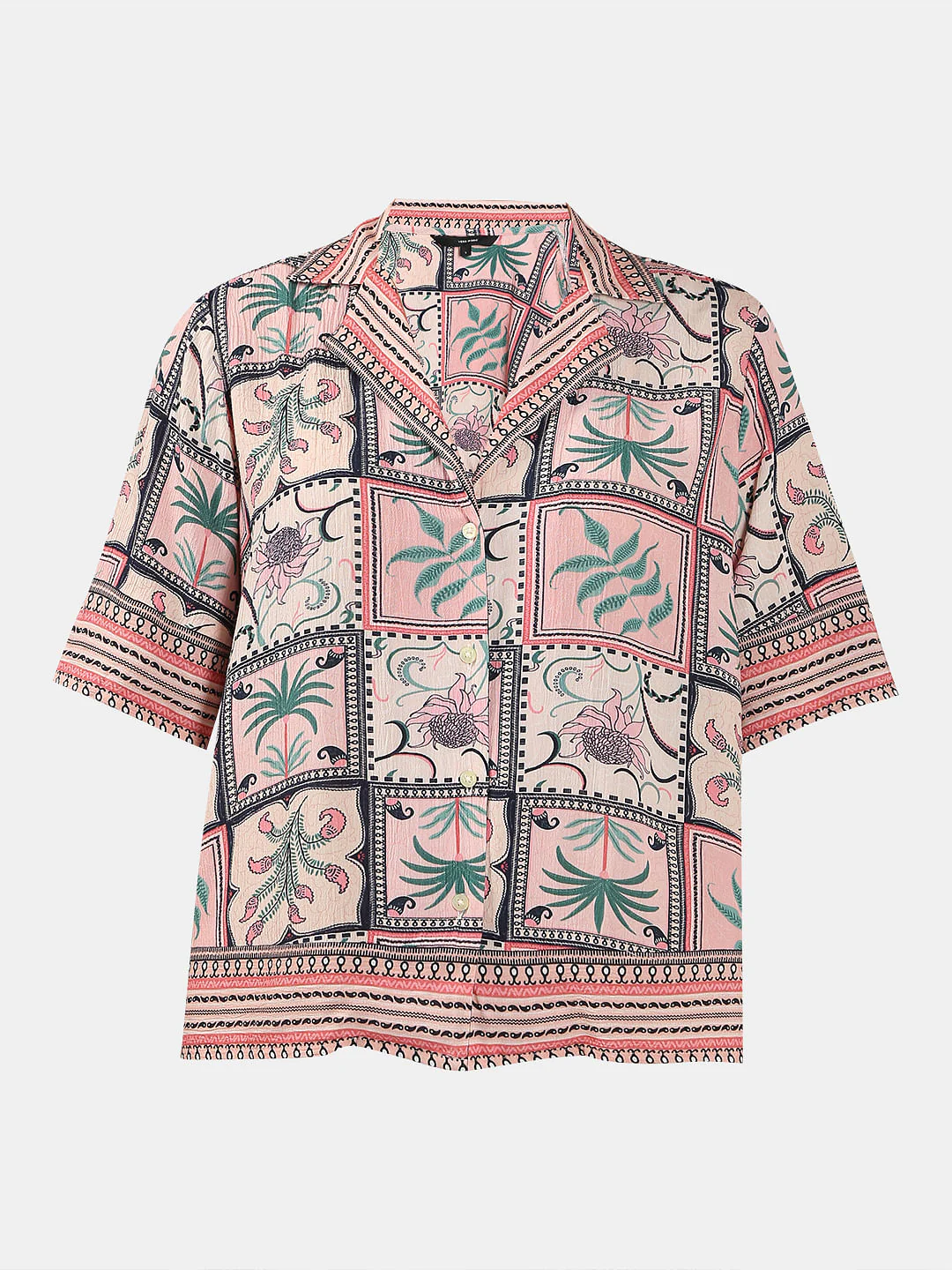 Pink Printed Short Sleeves Shirt - Image 7