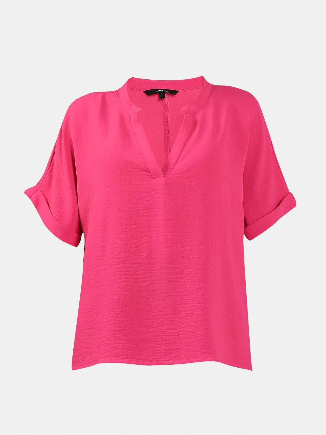Dark Pink V Neck Top - Image 7