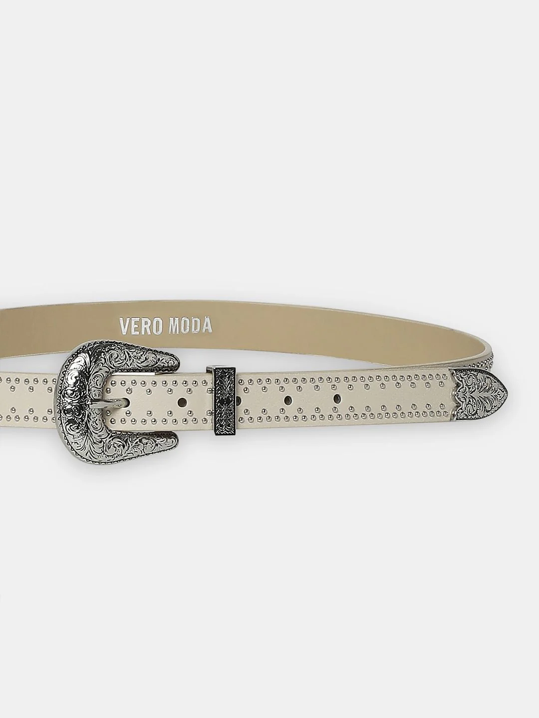 Ivory Studded Jeans Belt - Image 4