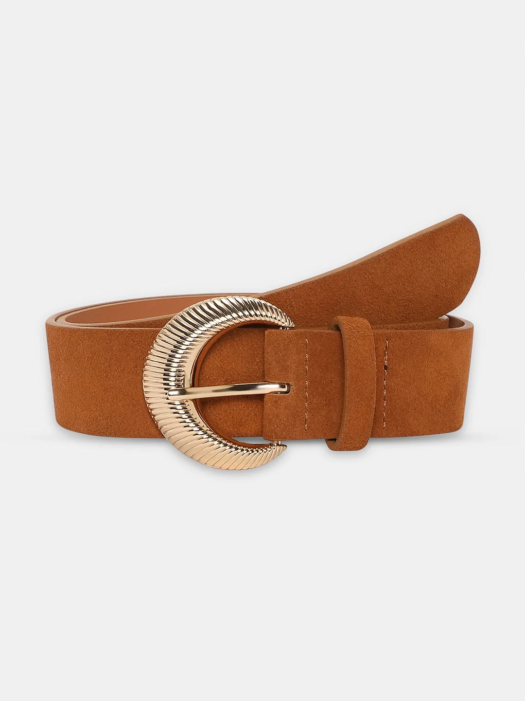 Brown Suede Jeans Belt - Image 2