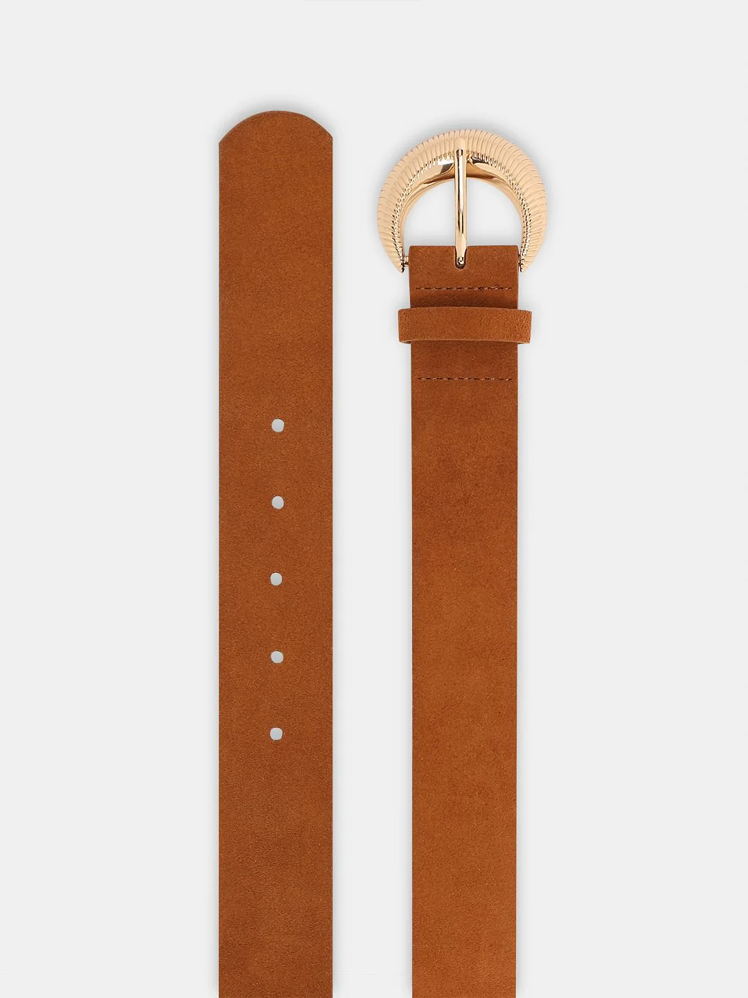 Brown Suede Jeans Belt - Image 3