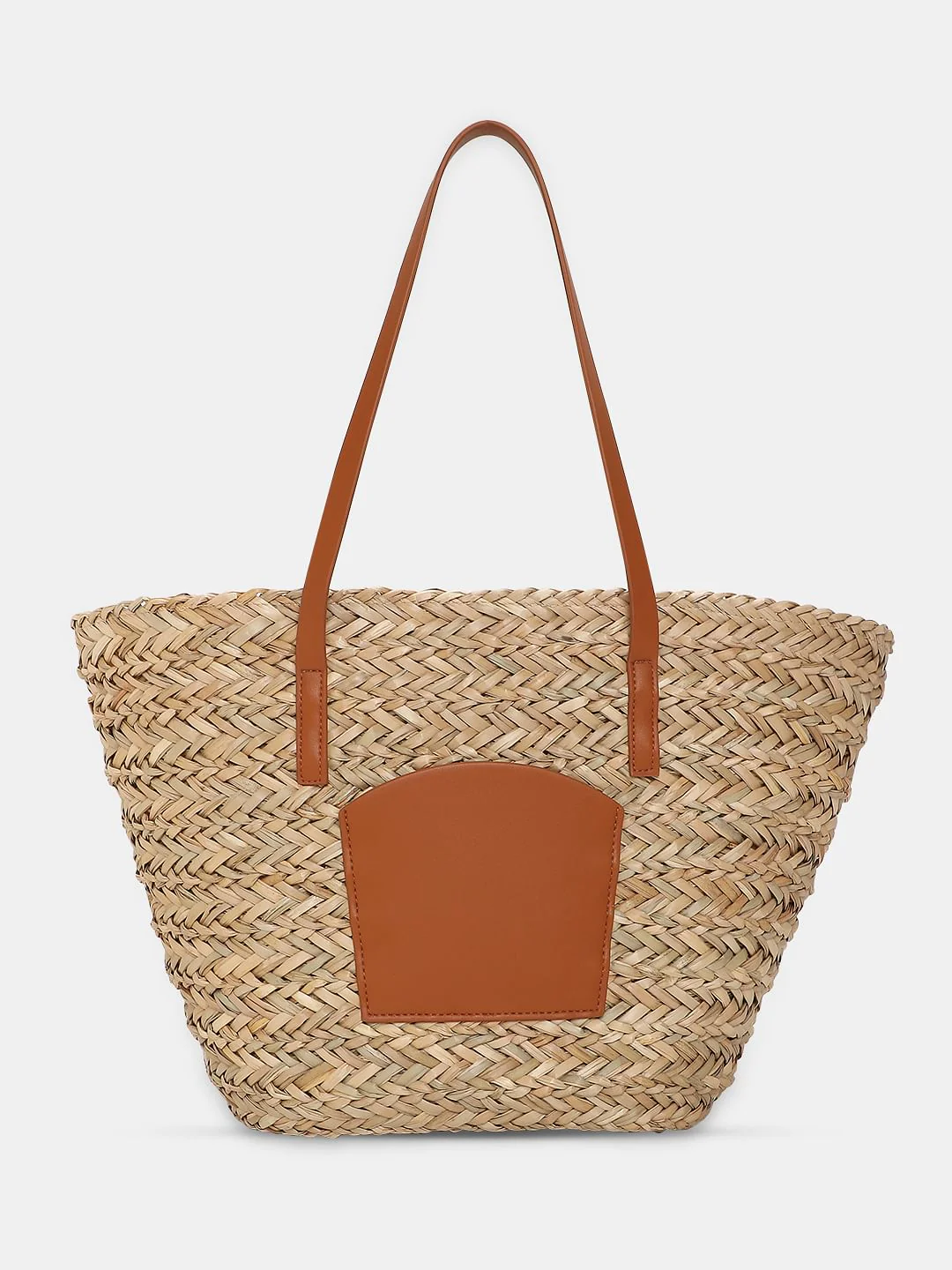Beige Jute Tote Bag - Image 2