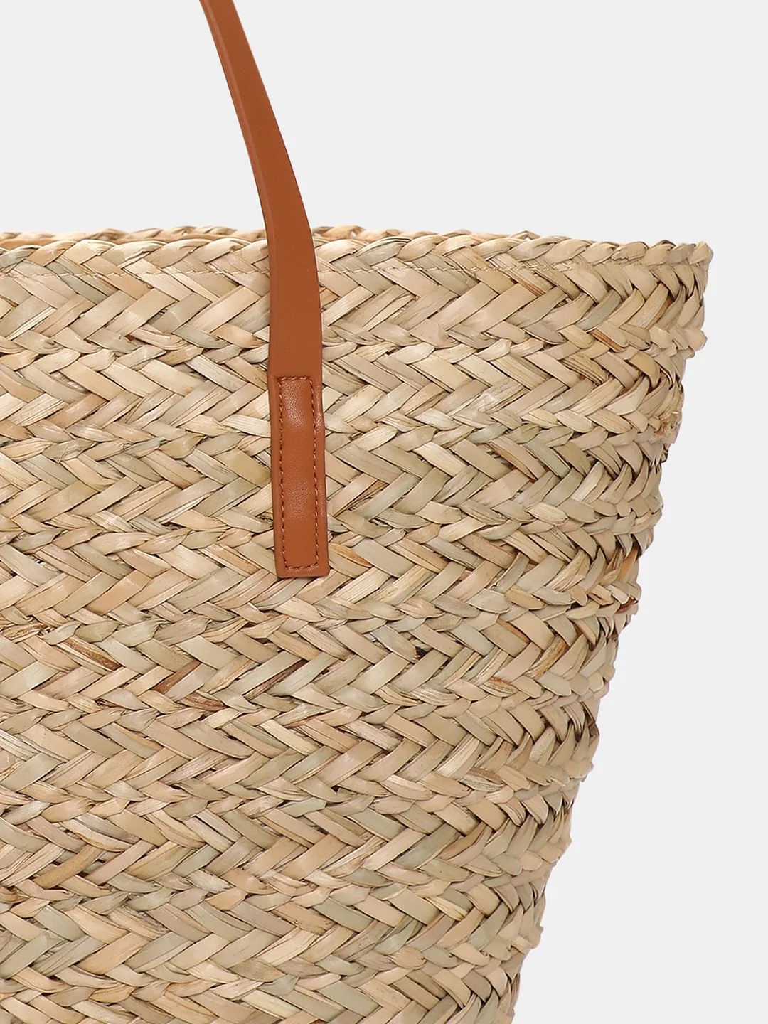 Beige Jute Tote Bag - Image 5