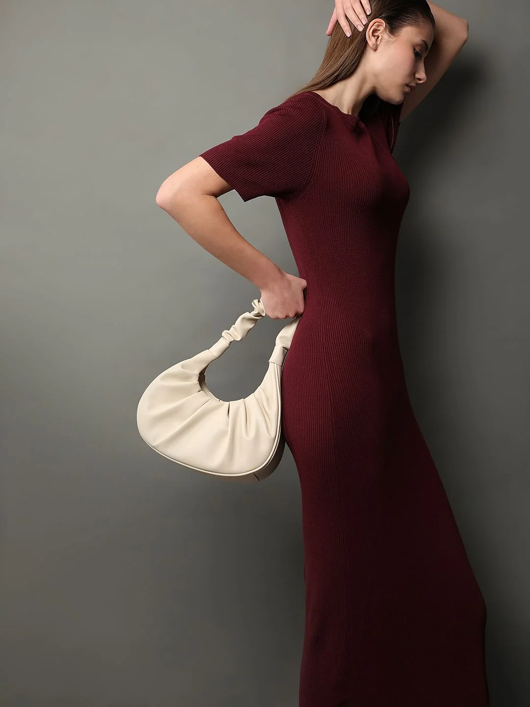 Beige Shoulder Bag