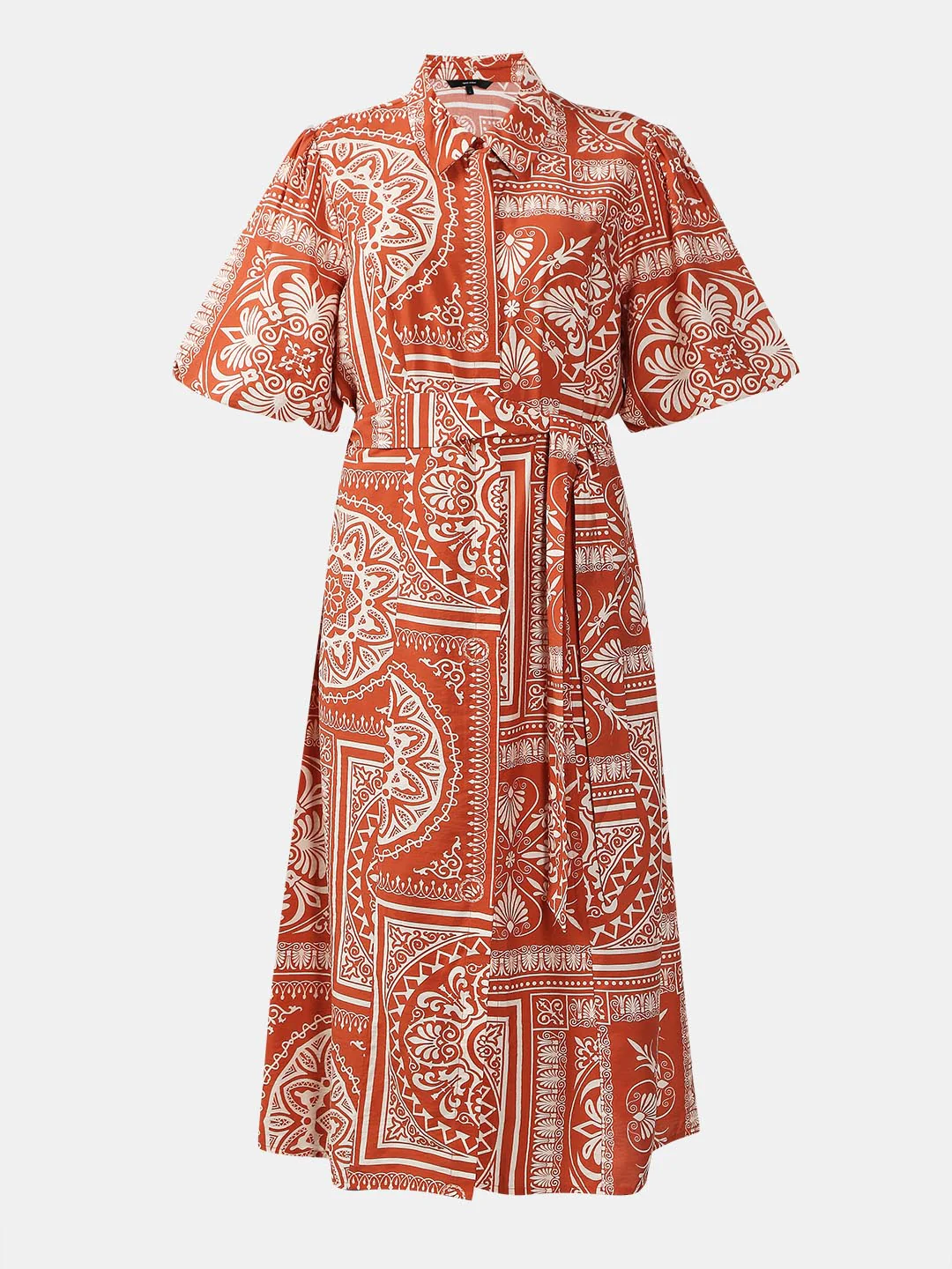Vero Moda Rust Printed Shirt Dress - Image 7