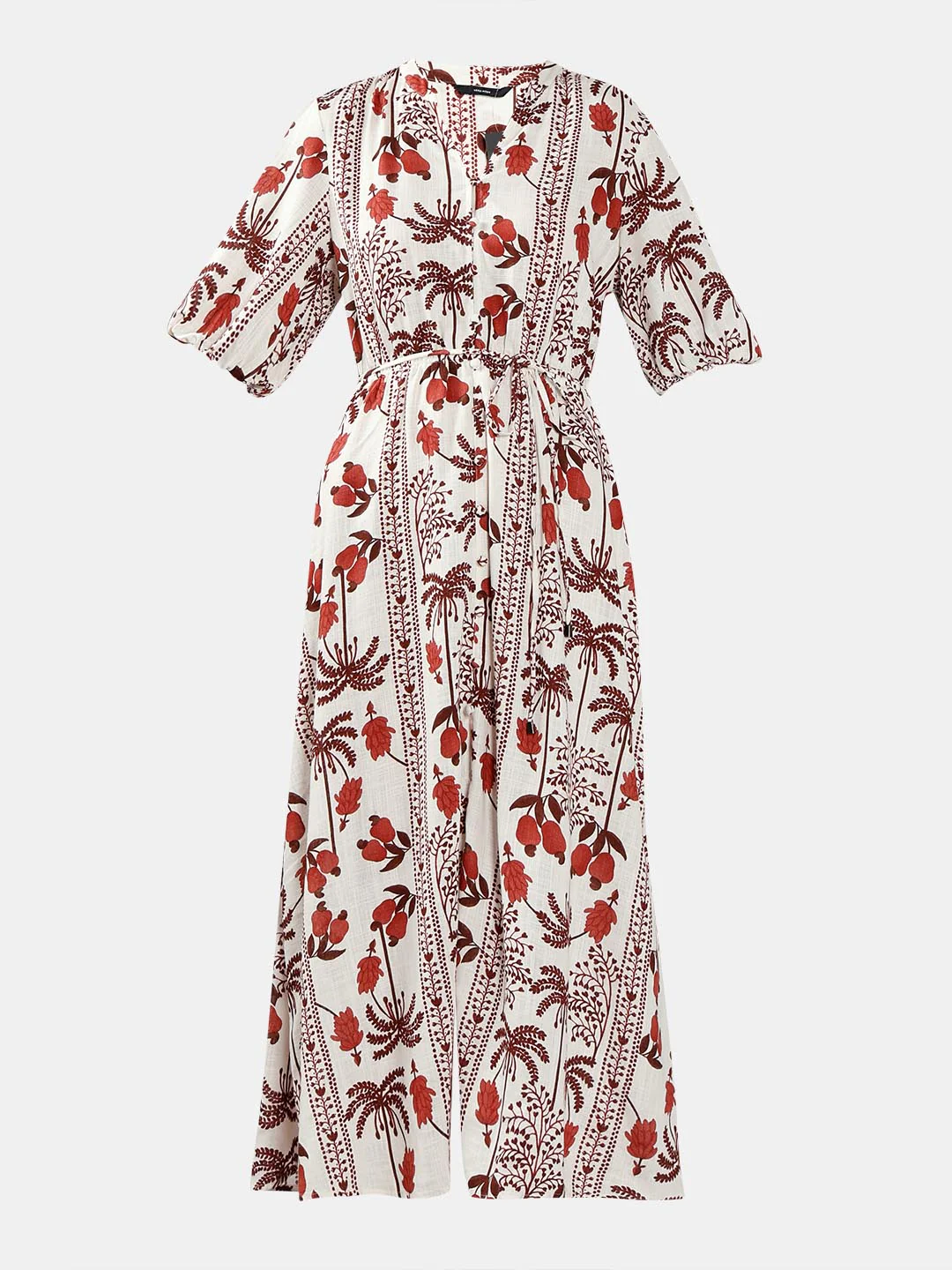 Vero Moda Ecru Printed Midi Dress - Image 7